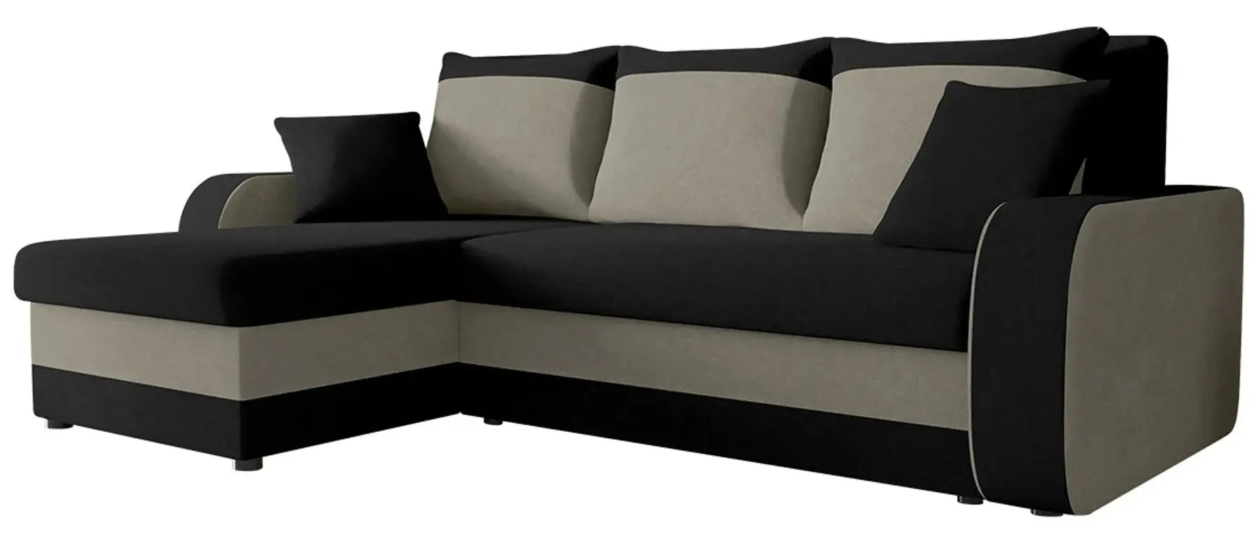 Canapea de colt Mirjan24 Dalmir/Kris (Gray/Black)