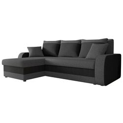 Диван угловой Mirjan24 Dalmir Lux/Kris (Gray/Black)