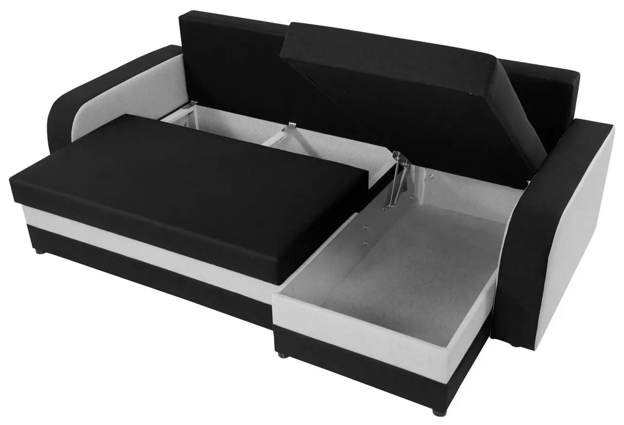 Диван угловой Mirjan24 Dalmir Lux/Kris (Gray/Black) - 4