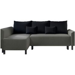 Диван угловой Mirjan24 Debian/Brest (Gray/Black)