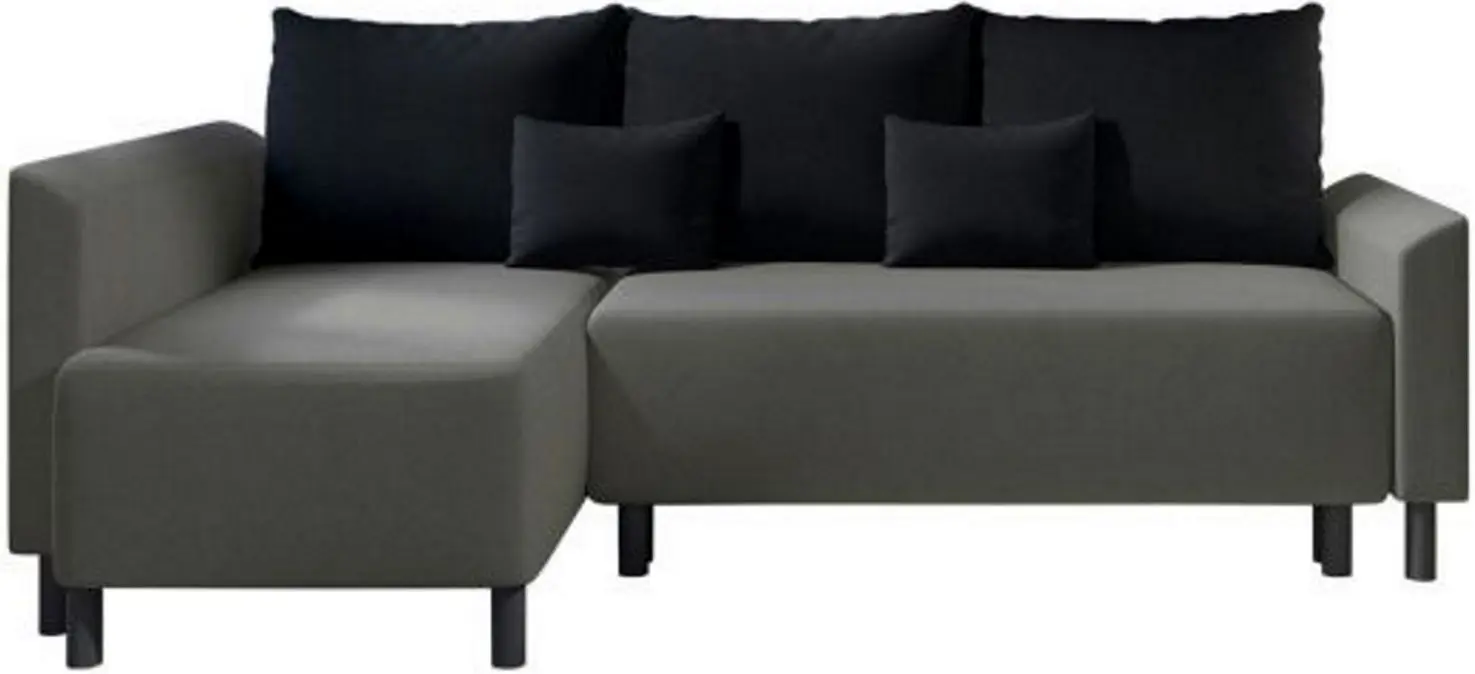 Диван угловой Mirjan24 Debian/Brest (Gray/Black)