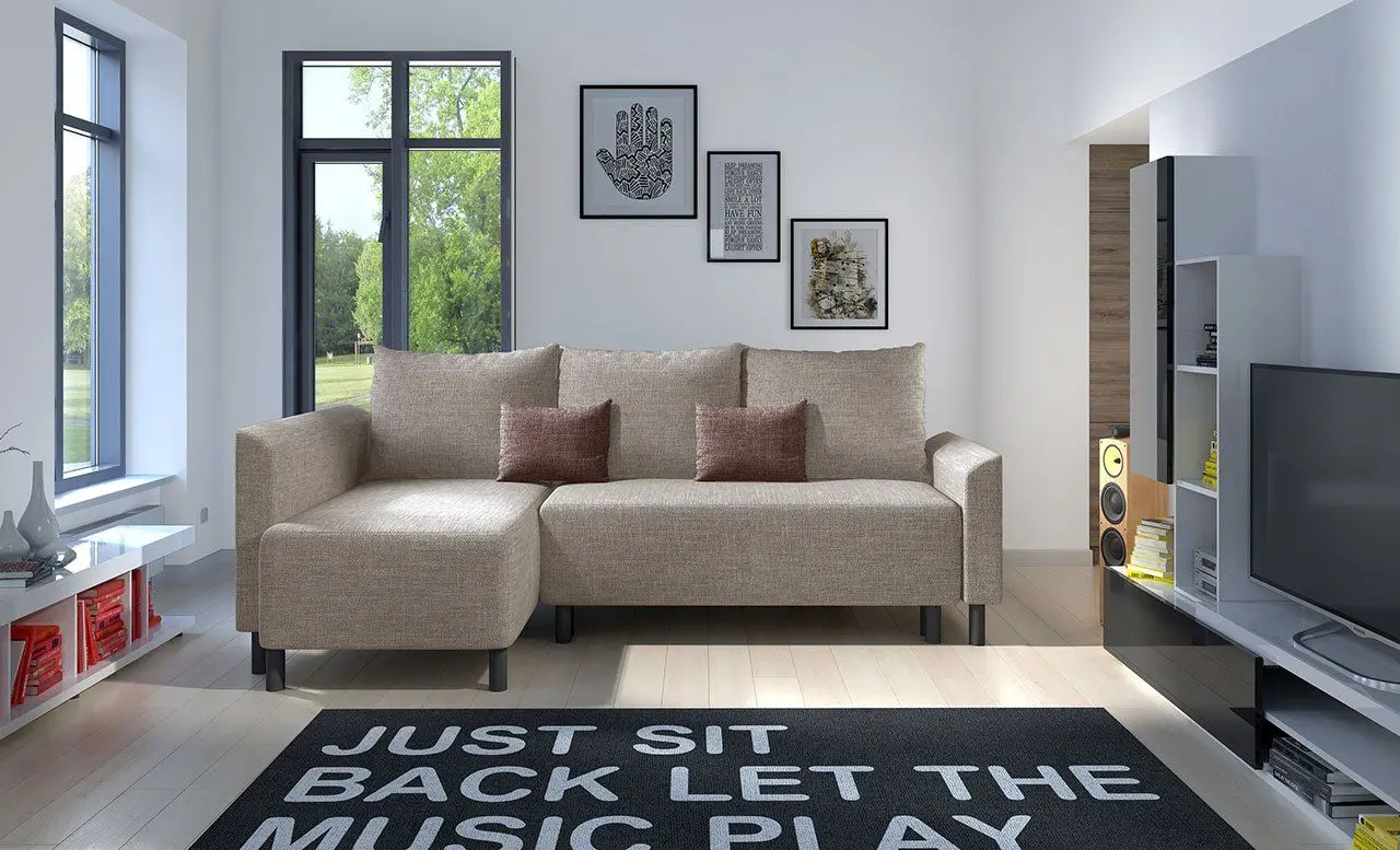 Диван угловой Mirjan24 Debian/Brest (Light Brown/Brown) - 4