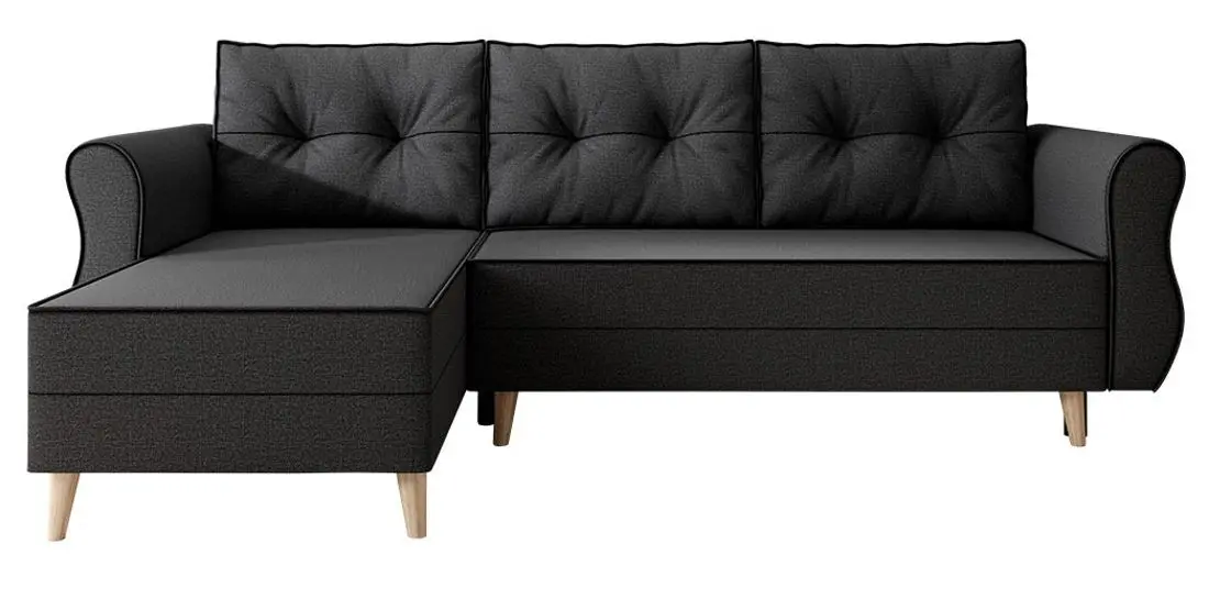 Диван угловой Mirjan24 Destins L/Neapol L (Black)