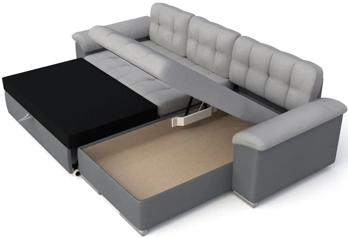 Диван угловой Mirjan24 Dino/Diana Left (Gray/Light Gray) - 2