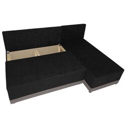 Диван угловой Mirjan24 Henisa/Roco (Black/Gray) Thumb