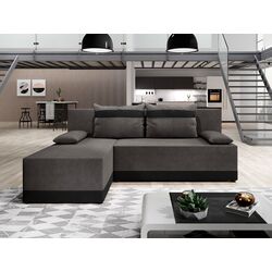 Диван угловой Mirjan24 Henisa/Roco (Gray/Black) Thumb