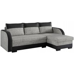 Диван угловой Mirjan24 Jukka/Jozef Soft 011/Lawa 05 (Black/Gray) Thumb