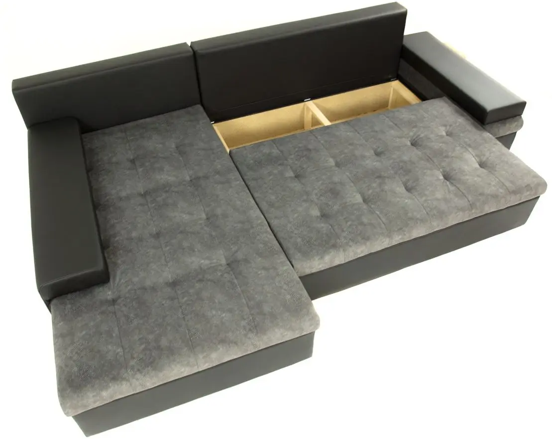 Диван угловой Mirjan24 Kanton/Bangkok Mini Left (Black/Gray) - 5