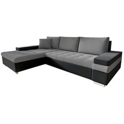 Диван угловой Mirjan24 Kanton/Bangkok Mini Left (Black/Gray)