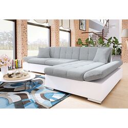 Диван угловой Mirjan24 Laviva/Malwi Right (White/Gray) Thumb