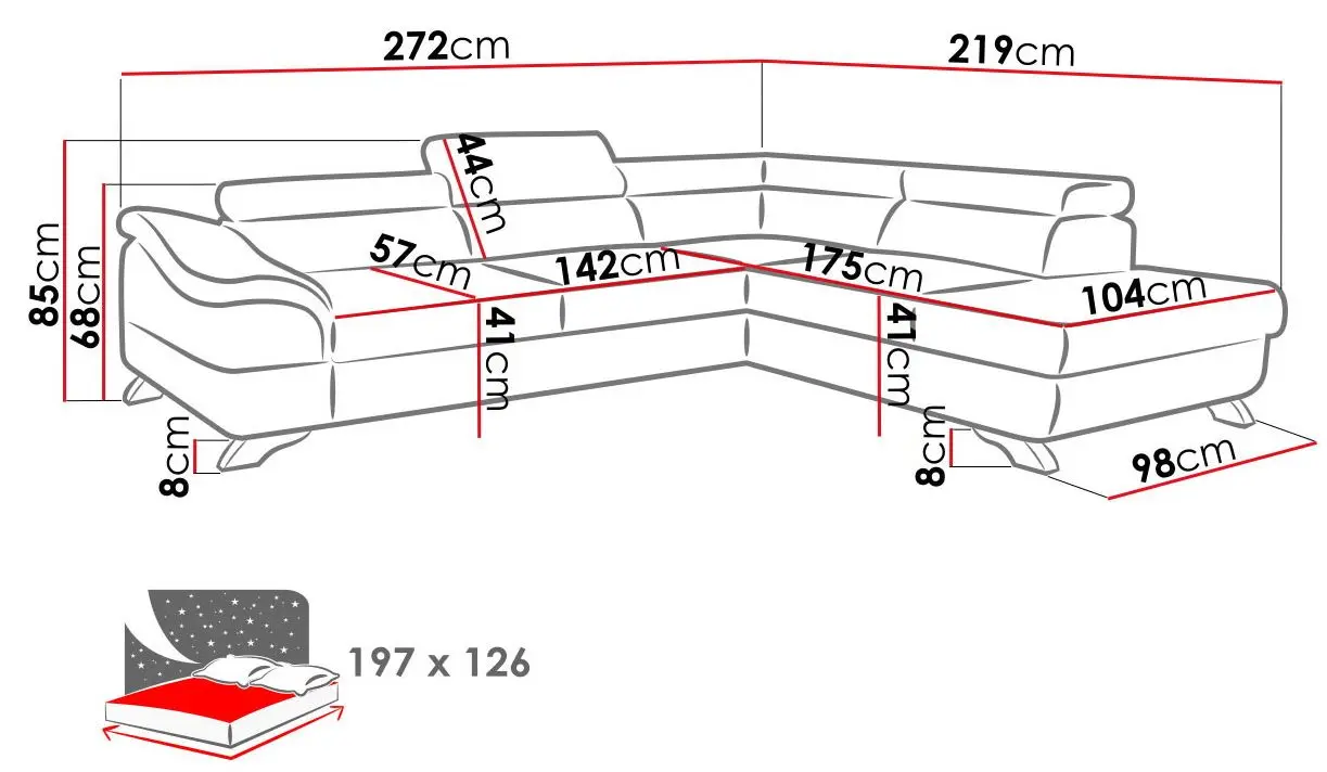 Диван угловой Mirjan24 Matiz/Lagos Right (Gray) - 3