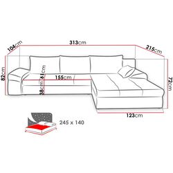 Диван угловой Mirjan24 Nobon/Bono-Bx Left (Gray) Thumb