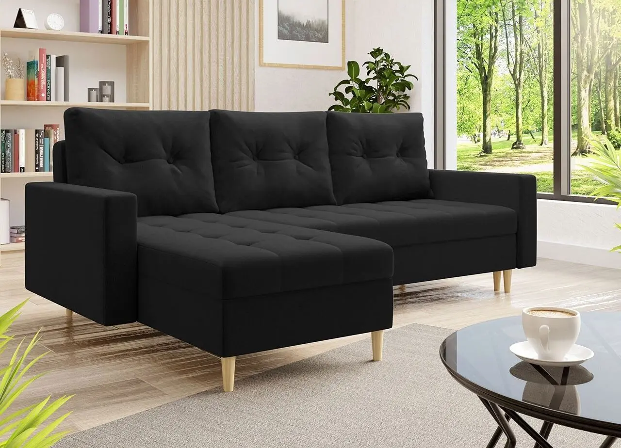 Canapea de colt Mirjan24 Nolatio/Kojan (Black) - 2