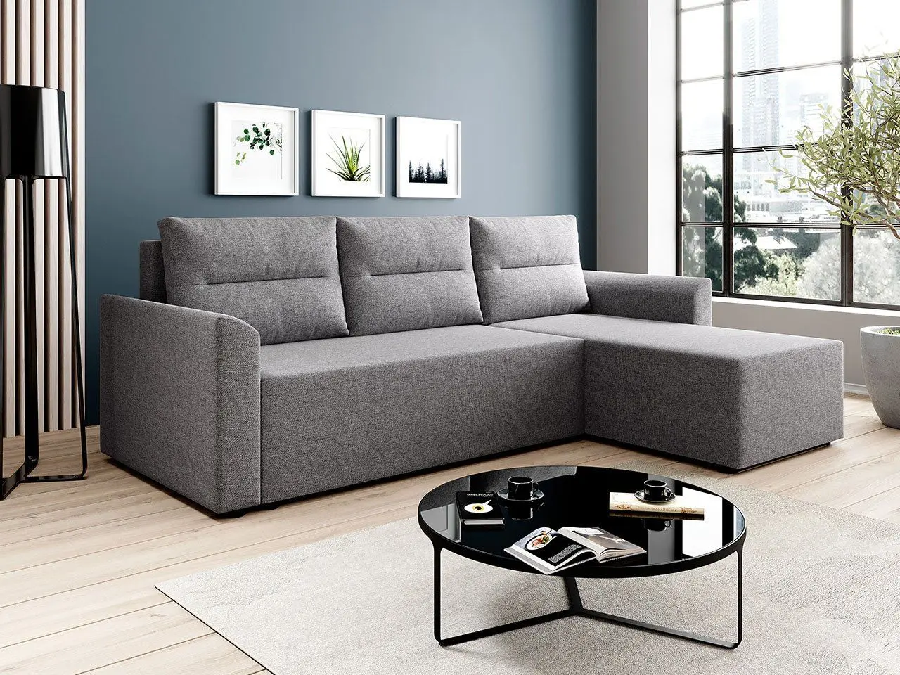 Canapea de colt Mirjan24 Palus/Play (Gray) - 3