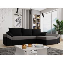 Диван угловой Mirjan24 Peltata/Dante L Alova 04/Alova 36 (Black/Gray)