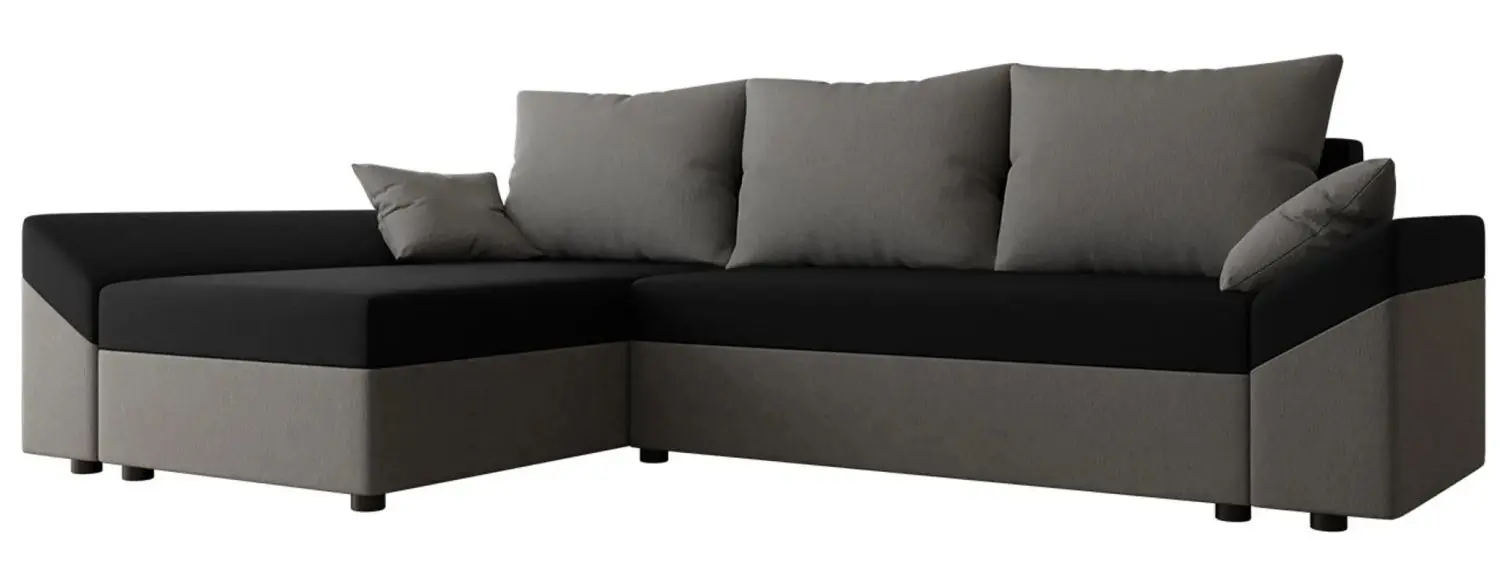 Диван угловой Mirjan24 Peltata/Dante L (Black/Gray)