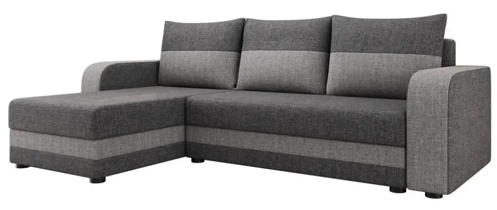 Диван угловой Mirjan24 Poruba Bis/Hewlet Bis (Dak Gray/Light Gray)