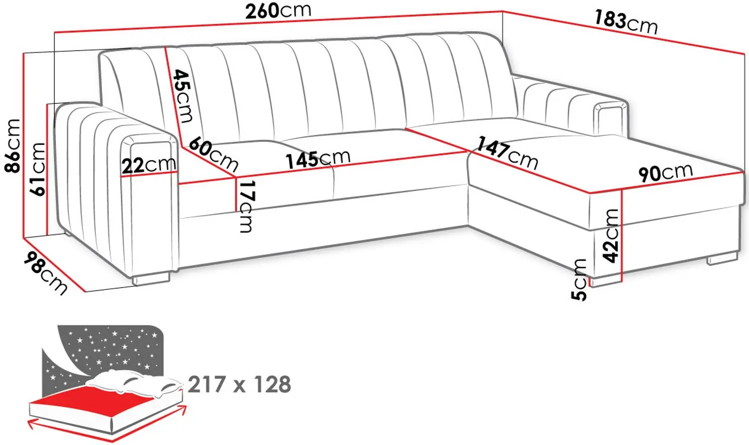 Диван угловой Mirjan24 Ritobeno/Kenzo Left (Gray) - 8