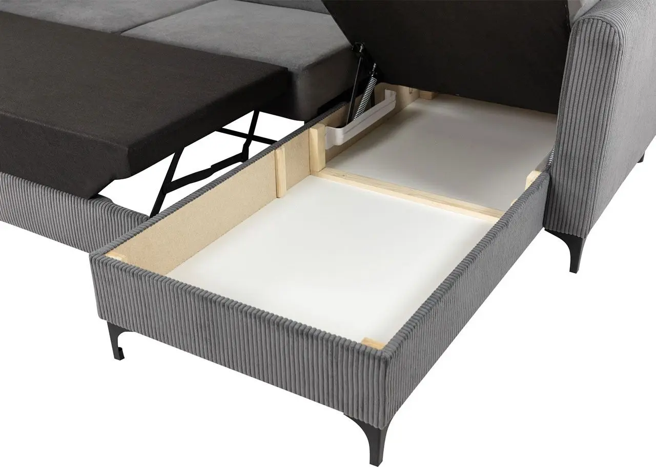 Диван угловой Mirjan24 Sivena/Segulo Poso 100/Paros 01 (Gray Light/Cream) - 6