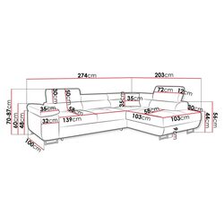 Диван угловой Mirjan24 Torezio Left (Beige) Thumb