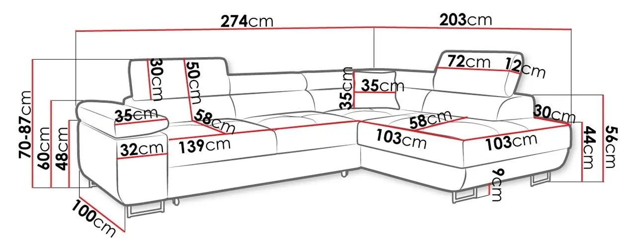 Диван угловой Mirjan24 Torezio Left (Beige) - 2
