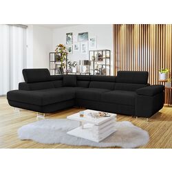 Canapea de colt Mirjan24 Torezio Left (Black) Thumb