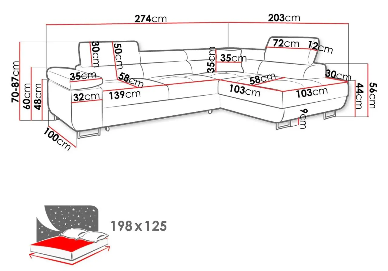 Диван угловой Mirjan24 Torezio Right (Green) - 3
