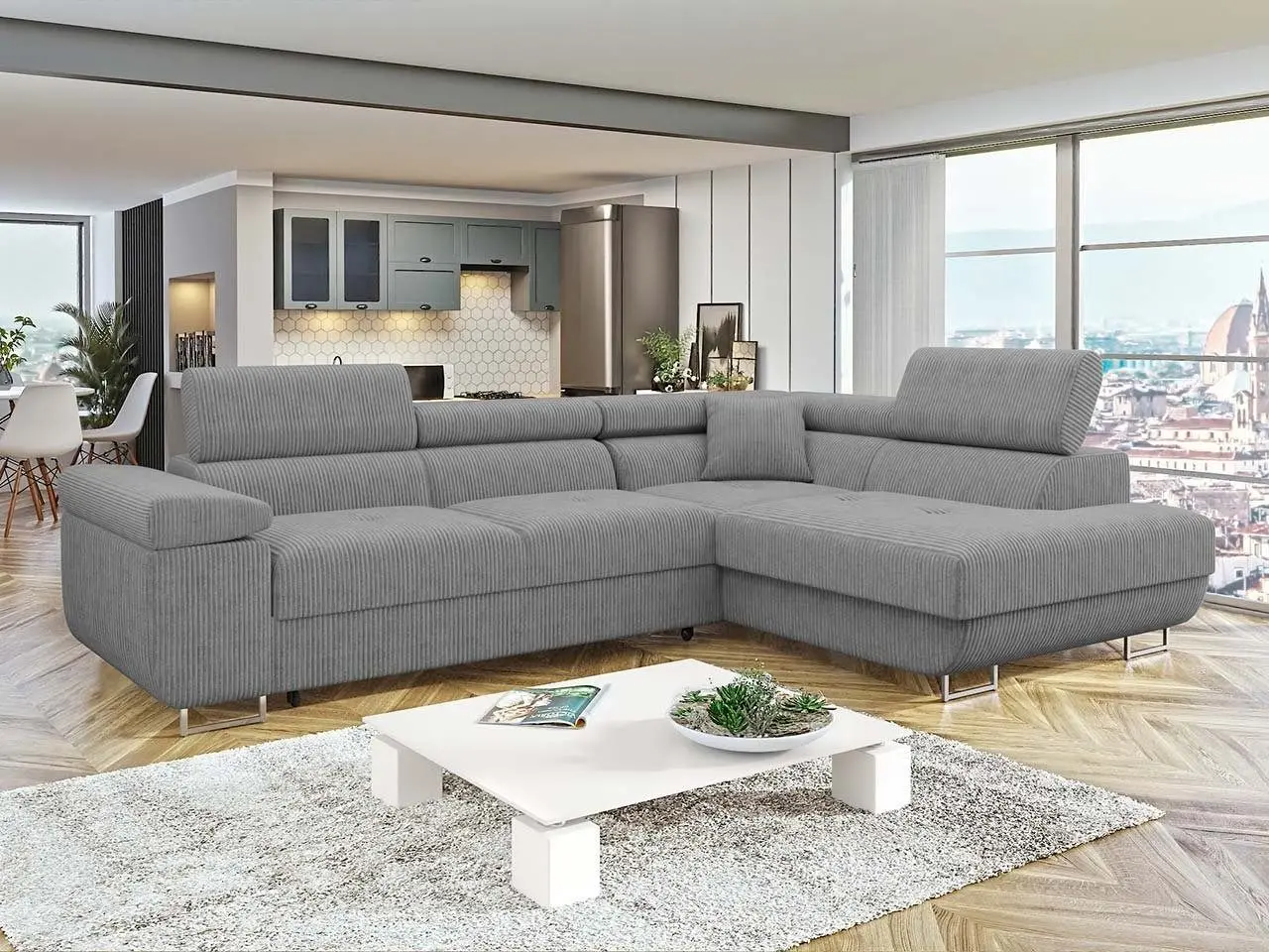 Диван угловой Mirjan24 Torezio Right Poso 110 (Dark Gray) - 6