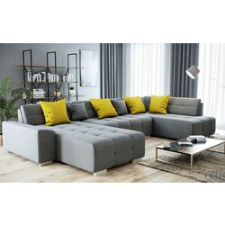 Canapea in forma de U Mobhaus Bellis Right (Gray/Mustard) Thumb