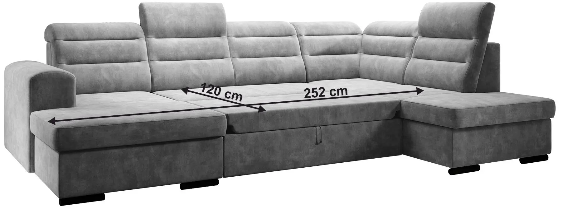 Диван П-образный Mobhaus Kloudy Right (Dark Gray)