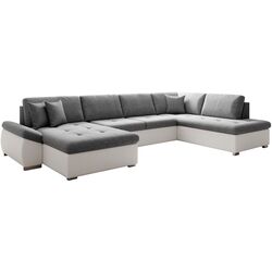 Canapea in forma de U Mobhaus Matar Right (White/Gray) Thumb