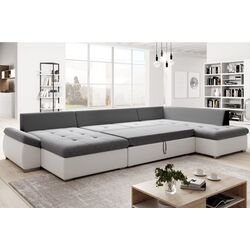 Canapea in forma de U Mobhaus Matar Right (White/Gray) Thumb