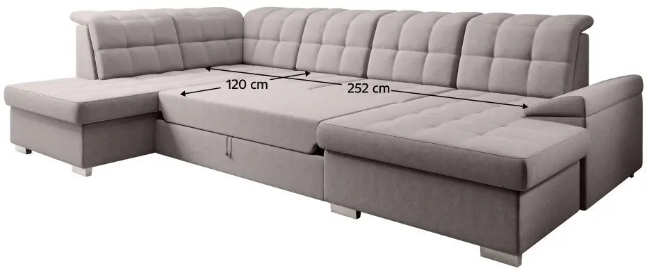 Canapea in forma de U Mobhaus Oreo Left (Taupe)