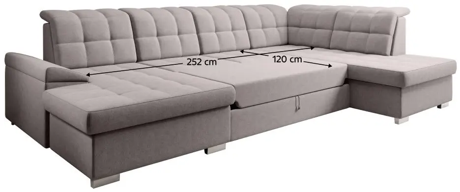 Canapea in forma de U Mobhaus Oreo Right (Taupe)