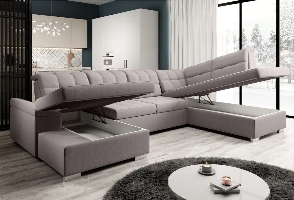 Canapea in forma de U Mobhaus Oreo Right (Taupe)