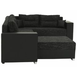Canapea in forma de U extensibila Mobhaus Anisia (Black) Thumb