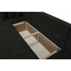 Canapea in forma de U extensibila Mobhaus Anisia (Black) Thumb