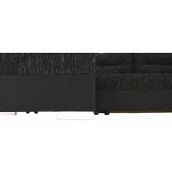Canapea in forma de U extensibila Mobhaus Anisia (Black) Thumb