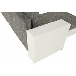 Canapea in forma de U extensibila Mobhaus Anisia (White/Gray-Brown) Thumb
