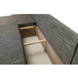 Canapea in forma de U extensibila Mobhaus Anisia (White/Gray-Brown) Thumb