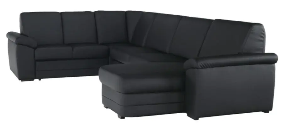 Canapea in forma de U extensibila Mobhaus Biter Right (Black) - 3