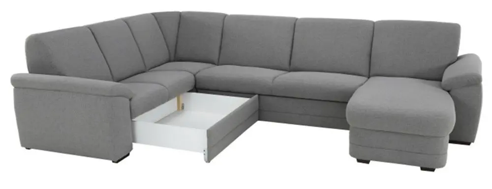 Canapea in forma de U extensibila Mobhaus Biter Right (Gray)