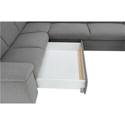 Canapea in forma de U extensibila Mobhaus Biter Right (Gray) Thumb