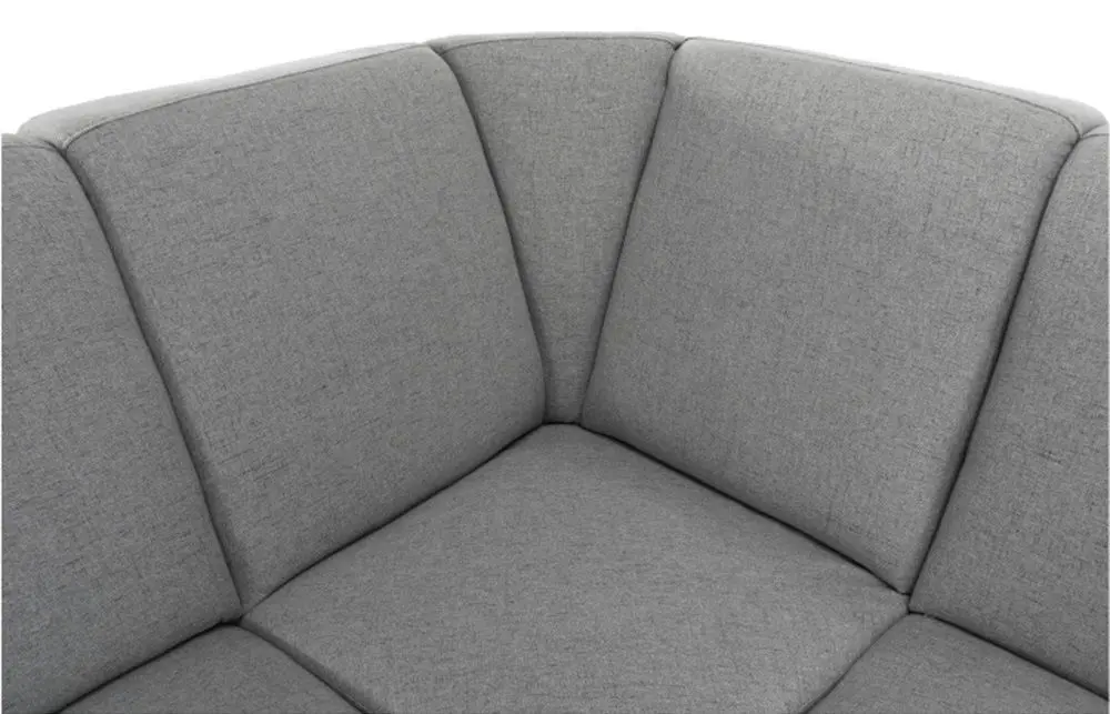 Canapea in forma de U extensibila Mobhaus Biter Right (Gray)