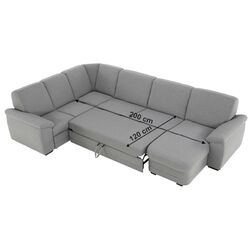 Canapea in forma de U extensibila Mobhaus Biter Right (Gray) Thumb