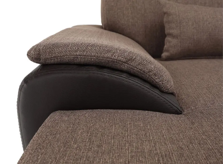 Canapea in forma de U extensibila Mobhaus Emily U Left (Brown) - 9