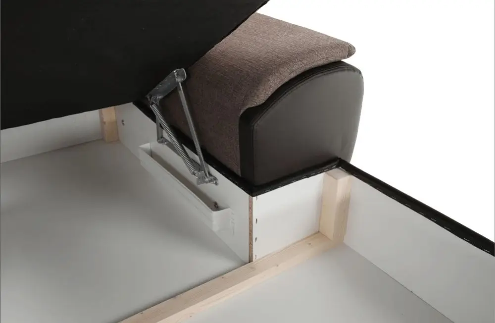 Canapea in forma de U extensibila Mobhaus Emily U Right (Brown) - 8