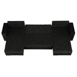 Canapea in forma de U extensibila Mobhaus Essen (Black) Thumb