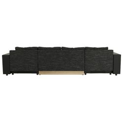 Canapea in forma de U extensibila Mobhaus Essen (Black) Thumb