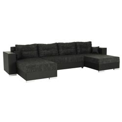 Canapea in forma de U extensibila Mobhaus Essen (Black)